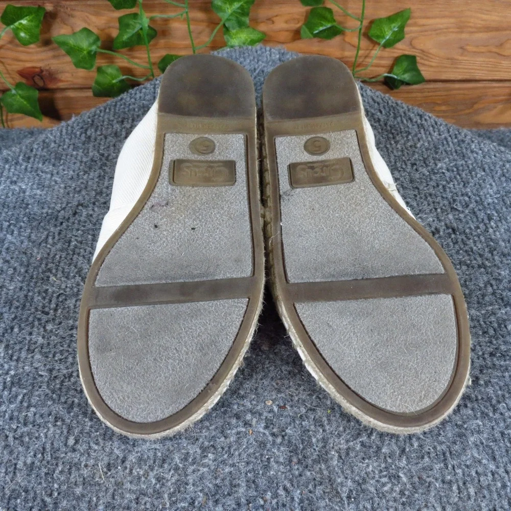 Circus by Sam Edelman Leni Womens Espadrille Flat Size 5 Vacation White Canvas